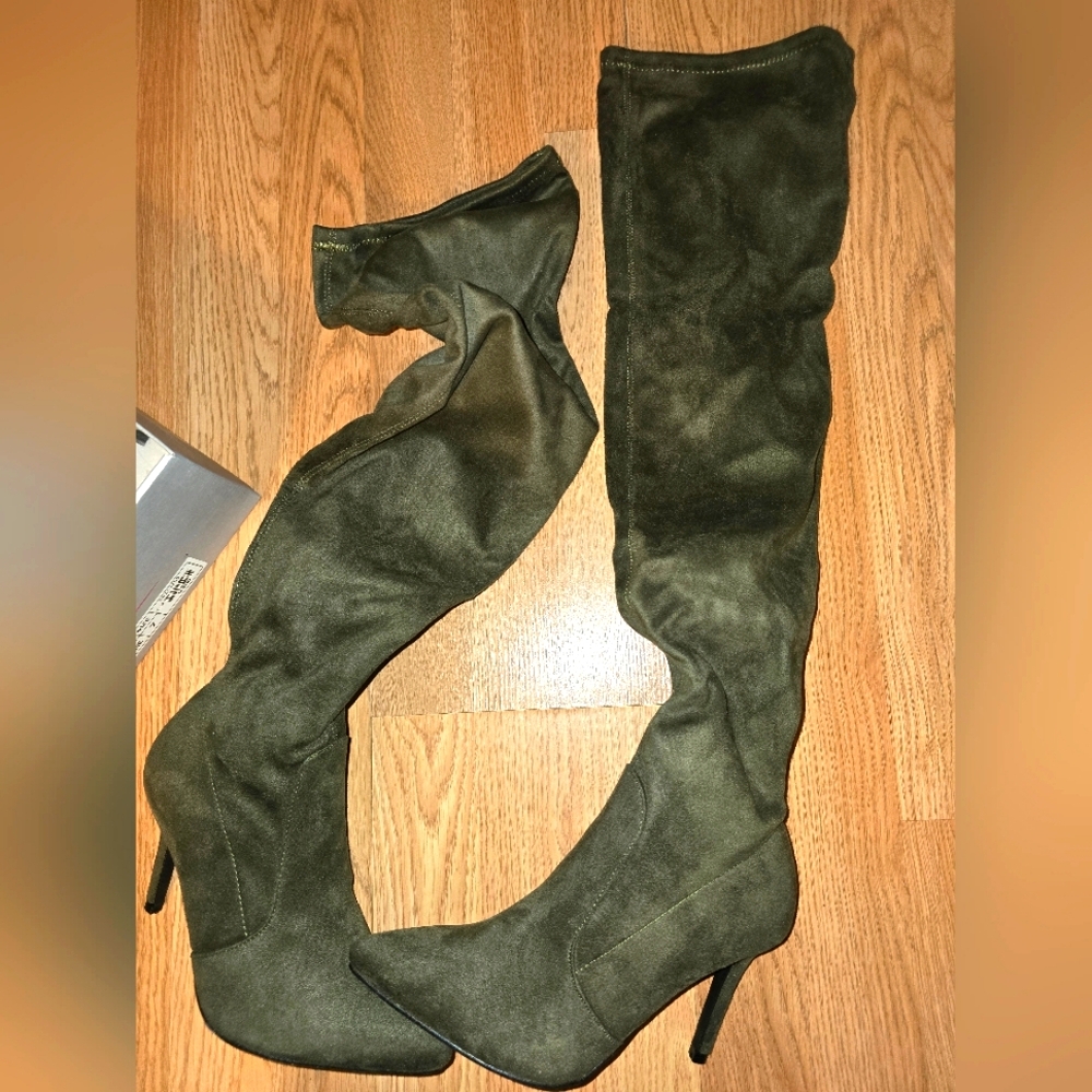 Olive Green High high boots